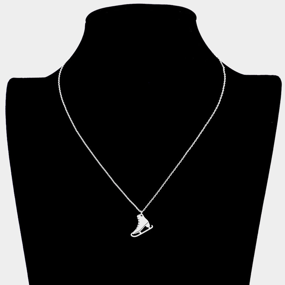 iLLASPARKZ Metal Skate Shoe Pendant Necklace