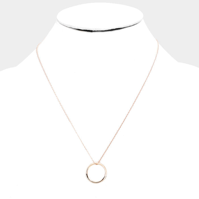 iLLASPARKZ 'Mermaid' Gold Dipped Ring Metal Pendant Necklace