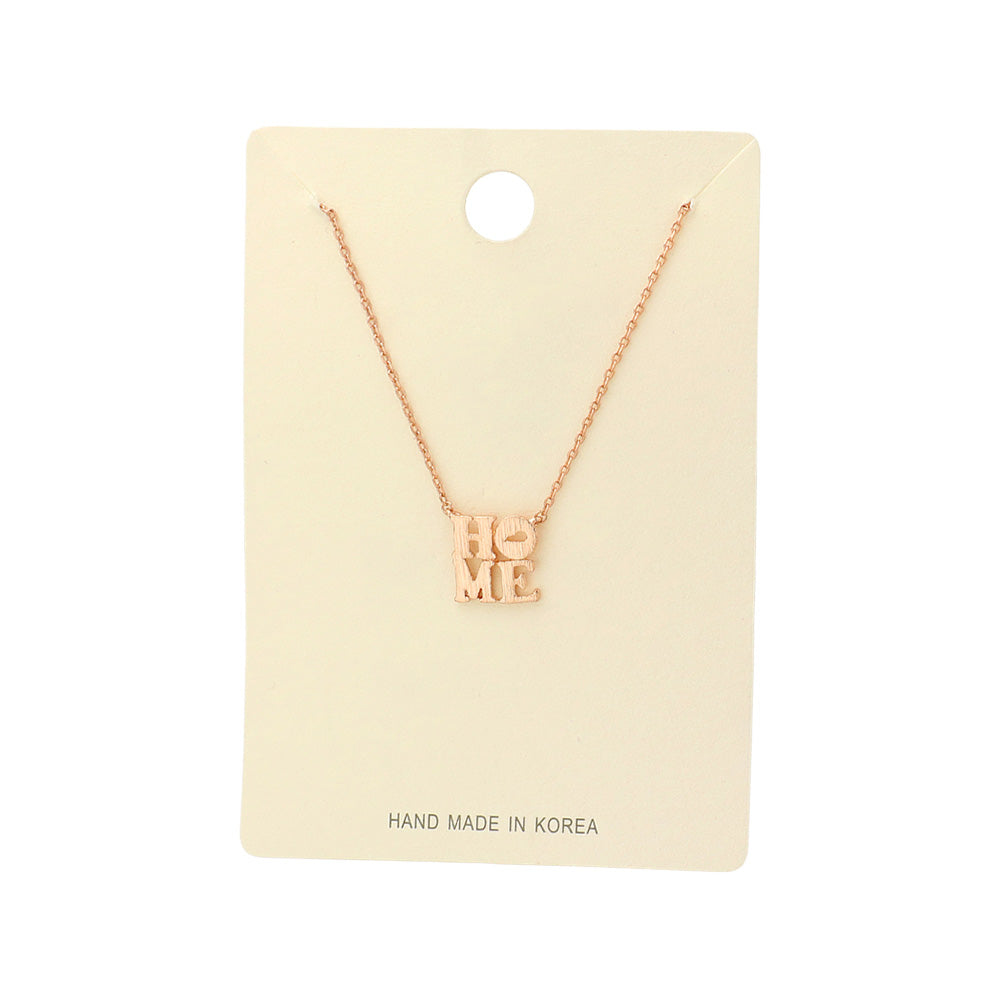 iLLASPARKZ HOME Message Plate Pendant Necklace