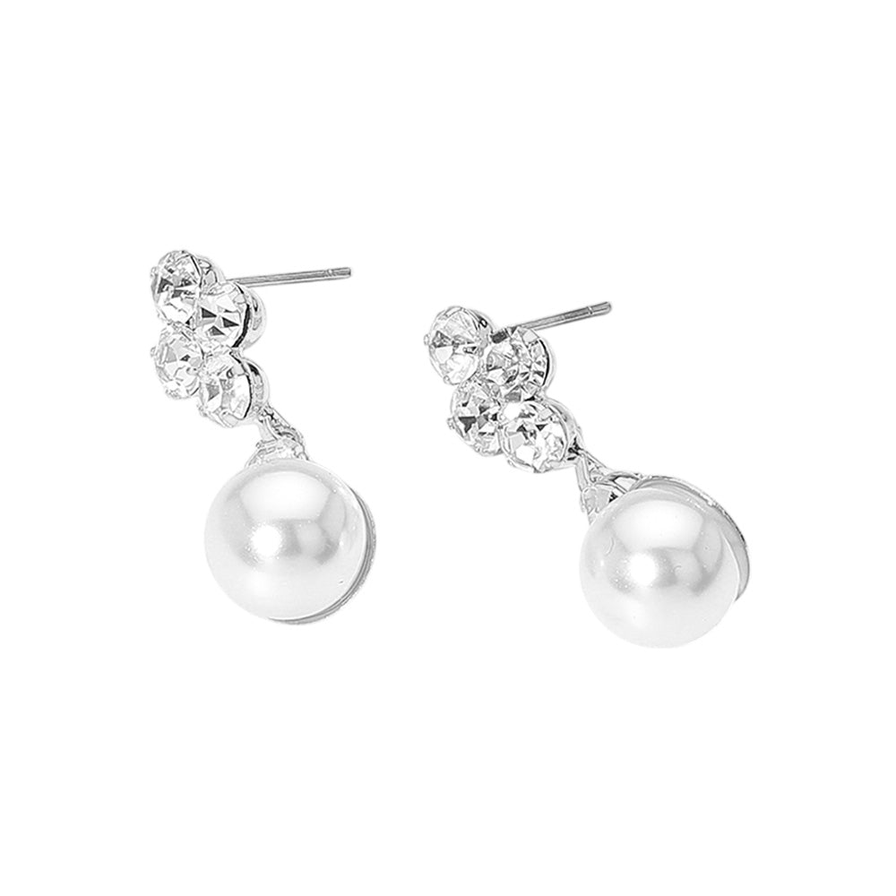 iLLASPARKZ Pearl Dangle Evening Earrings