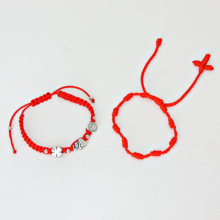 iLLASPARKZ 12 Sets - Adjustable Clover & Elephant Bracelets