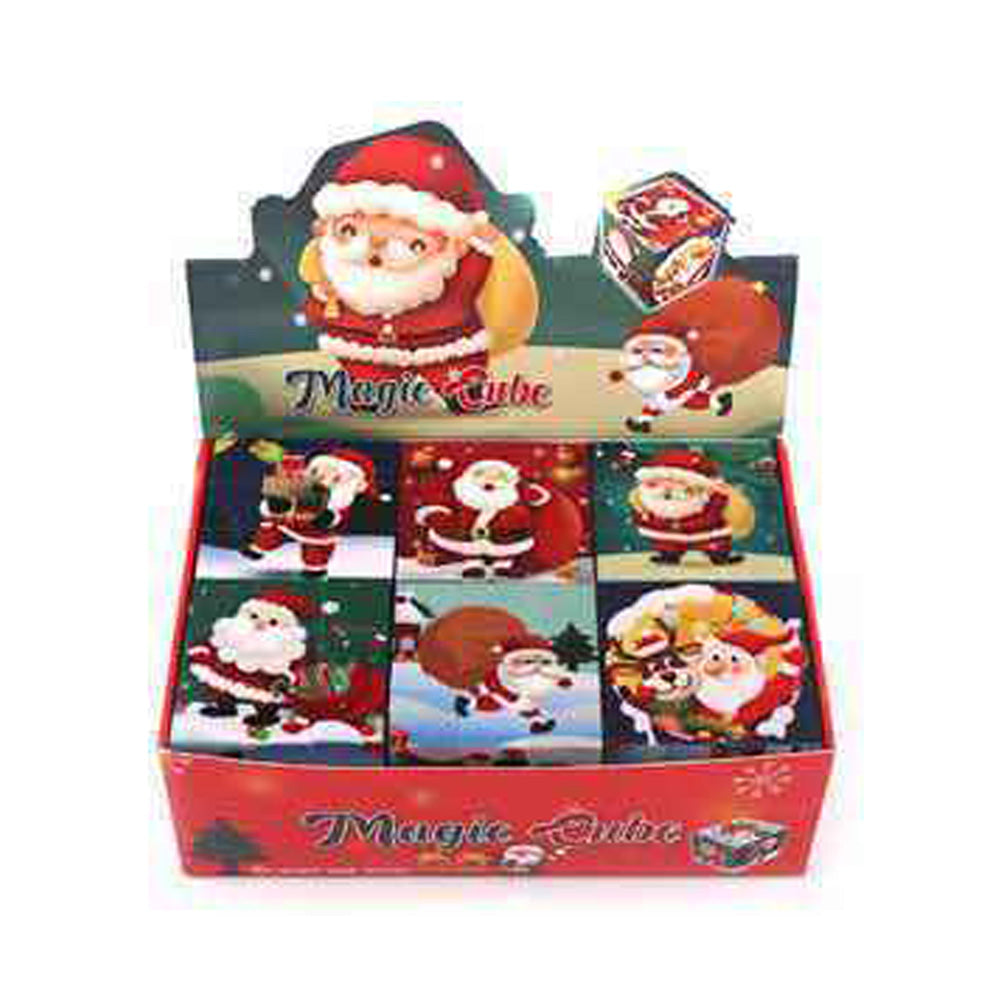 iLLASPARKZ 6PCS - Christmas Santa Magic Cube Toys