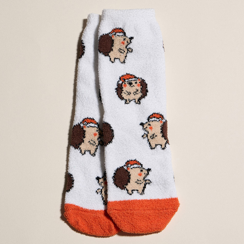iLLASPARKZ 4Pairs - Reindeer Mushroom White Bear Hedgehog Christmas Bundle Gift Socks Set