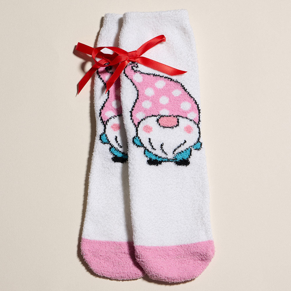 iLLASPARKZ 4Pairs - Cute Gnome Santa Baby Message Snowman Christmas Bundle Gift Socks Set