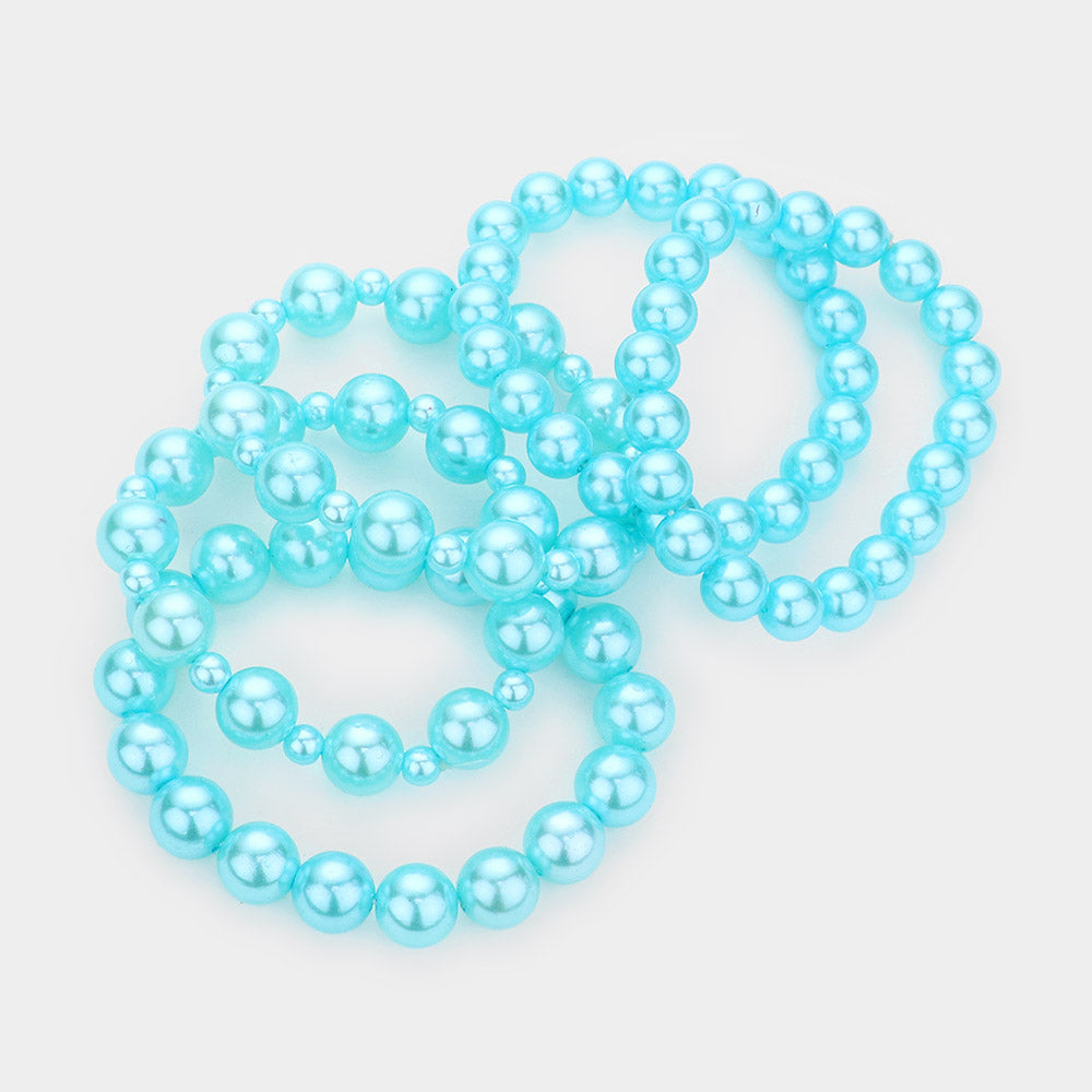 iLLASPARKZ 5PCS - Pearl Stretch Bracelets