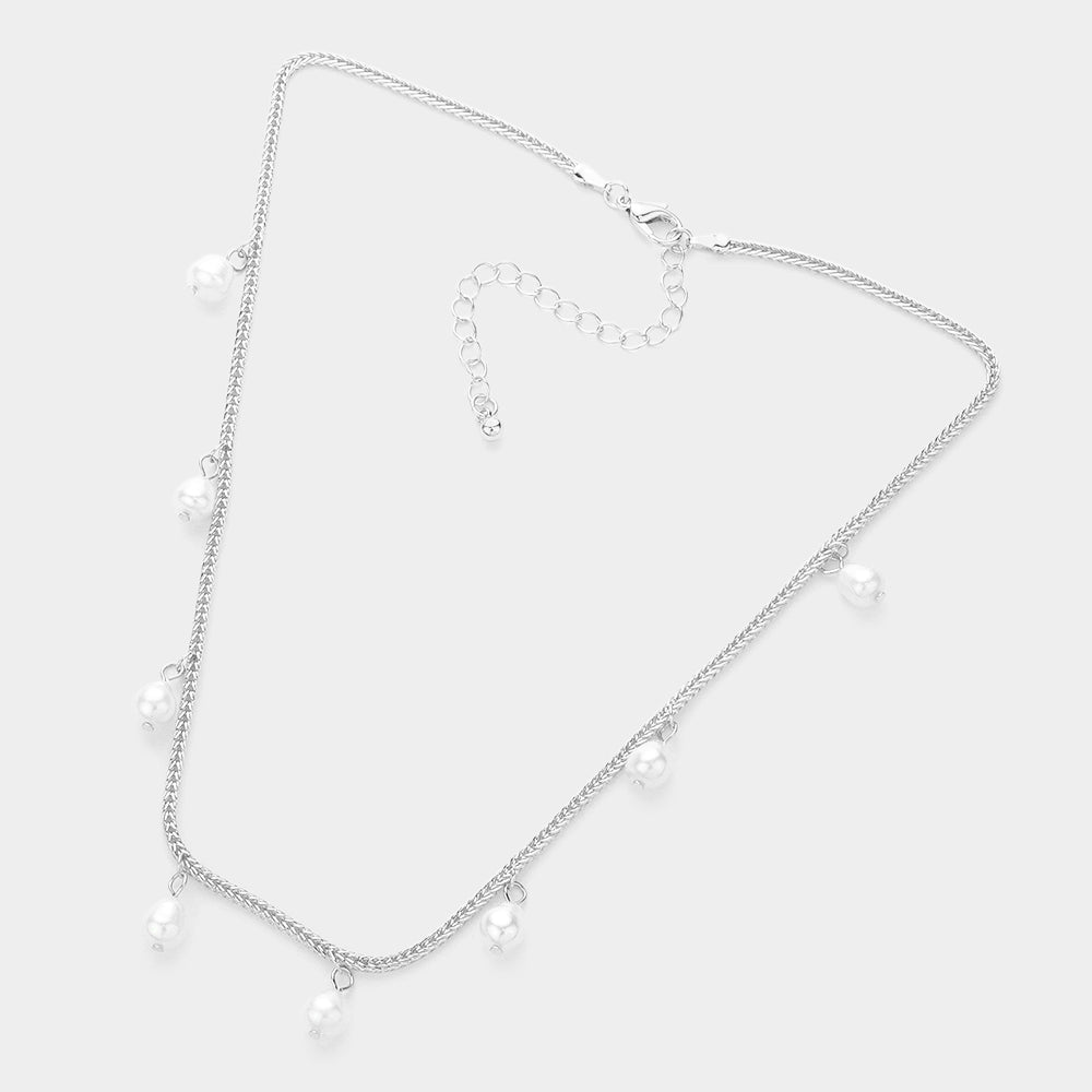 iLLASPARKZ Pearl Station Necklace