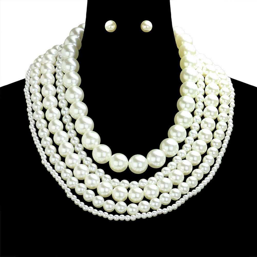 iLLASPARKZ Multi Layered Pearl Necklace