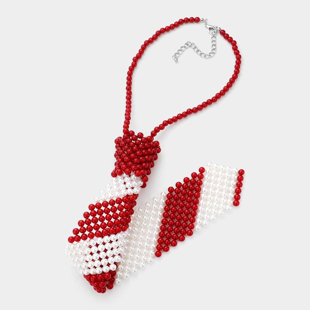 iLLASPARKZ Pearl Neck Tie Necklace