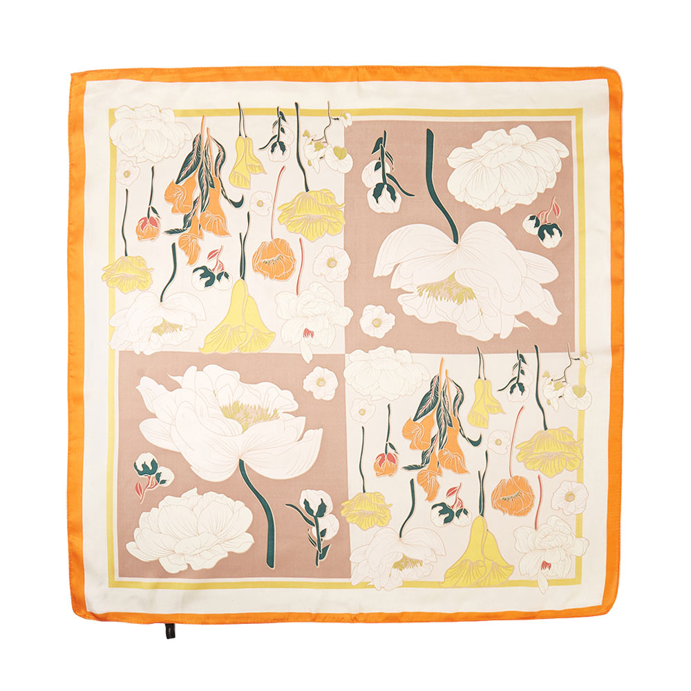 iLLASPARKZ Flower Printed Square Scarf