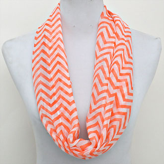 iLLASPARKZ Chevron Polyester Infinity Spring Scarf