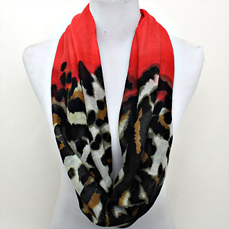 iLLASPARKZ Leopard Polyester Infinity Spring Scarf