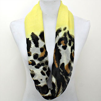 iLLASPARKZ Neon Leopard Print Infinity Scarf