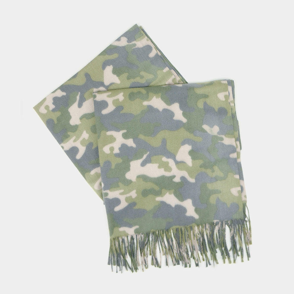 iLLASPARKZ Camouflage Soft Fringe Scarf
