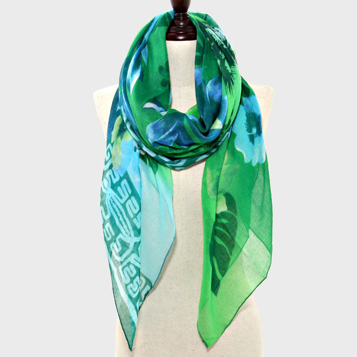 iLLASPARKZ Flower Pattern Pareo / Scarf