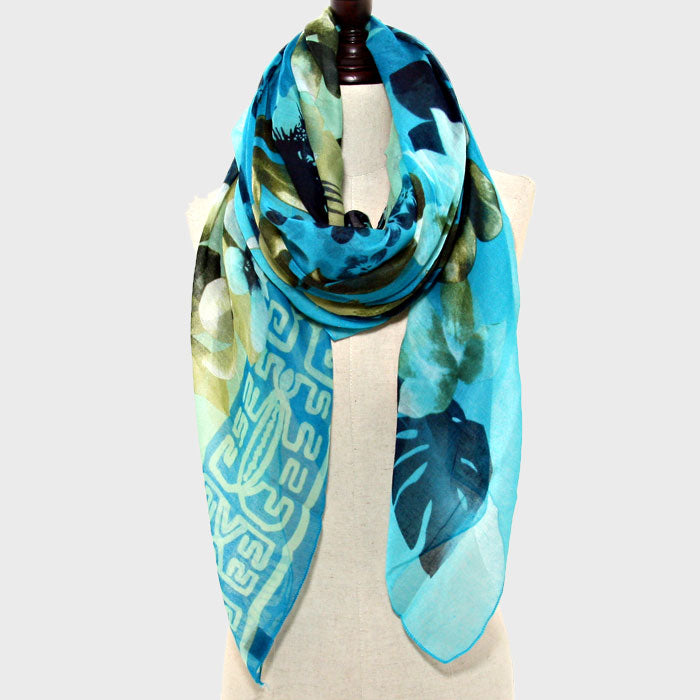 iLLASPARKZ Flower Pattern Pareo / Scarf
