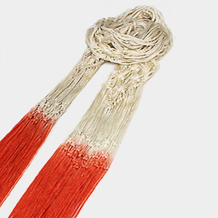 iLLASPARKZ Thin ombre rope scarf