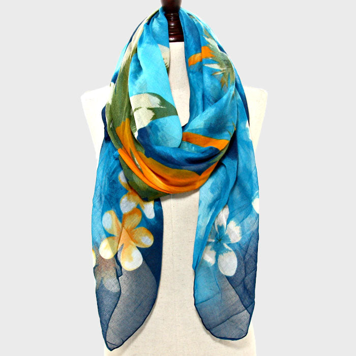 iLLASPARKZ Flower Pattern Beach Pareo / Scarf