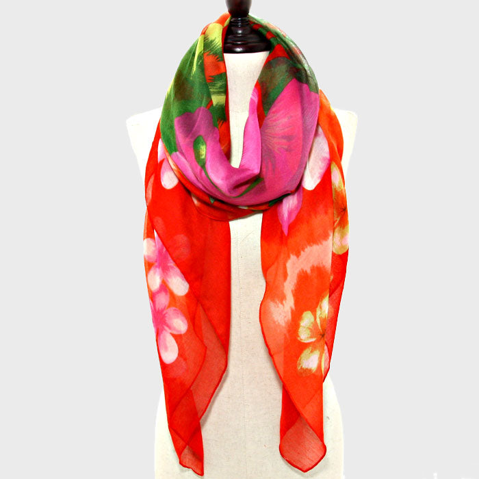 iLLASPARKZ Flower Pattern Beach Pareo / Scarf