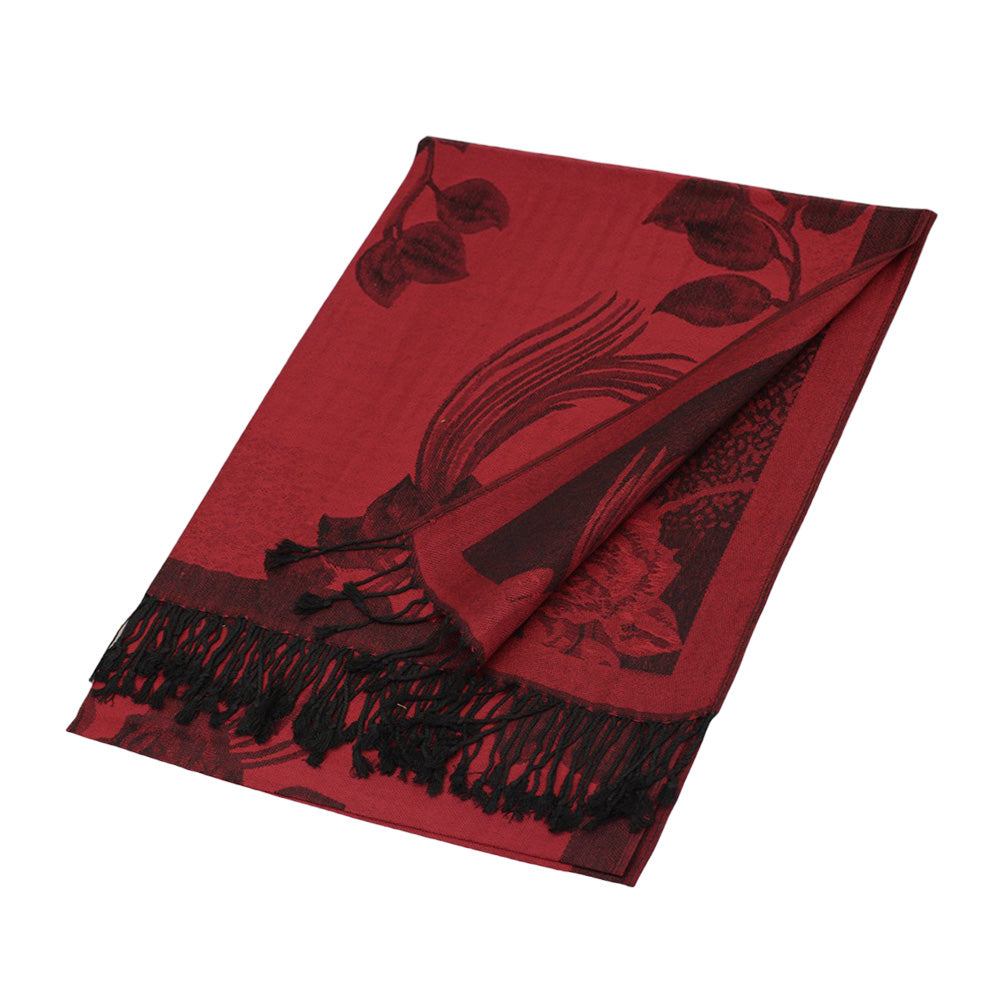 iLLASPARKZ Rose Floral Pashmina Reversible Scarf Shawl
