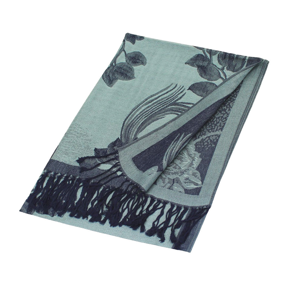 iLLASPARKZ Rose Floral Pashmina Reversible Scarf Shawl