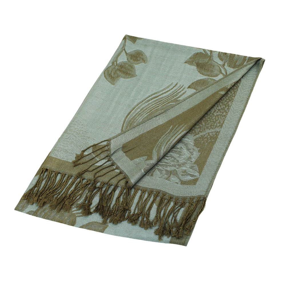 iLLASPARKZ Rose Floral Pashmina Reversible Scarf Shawl