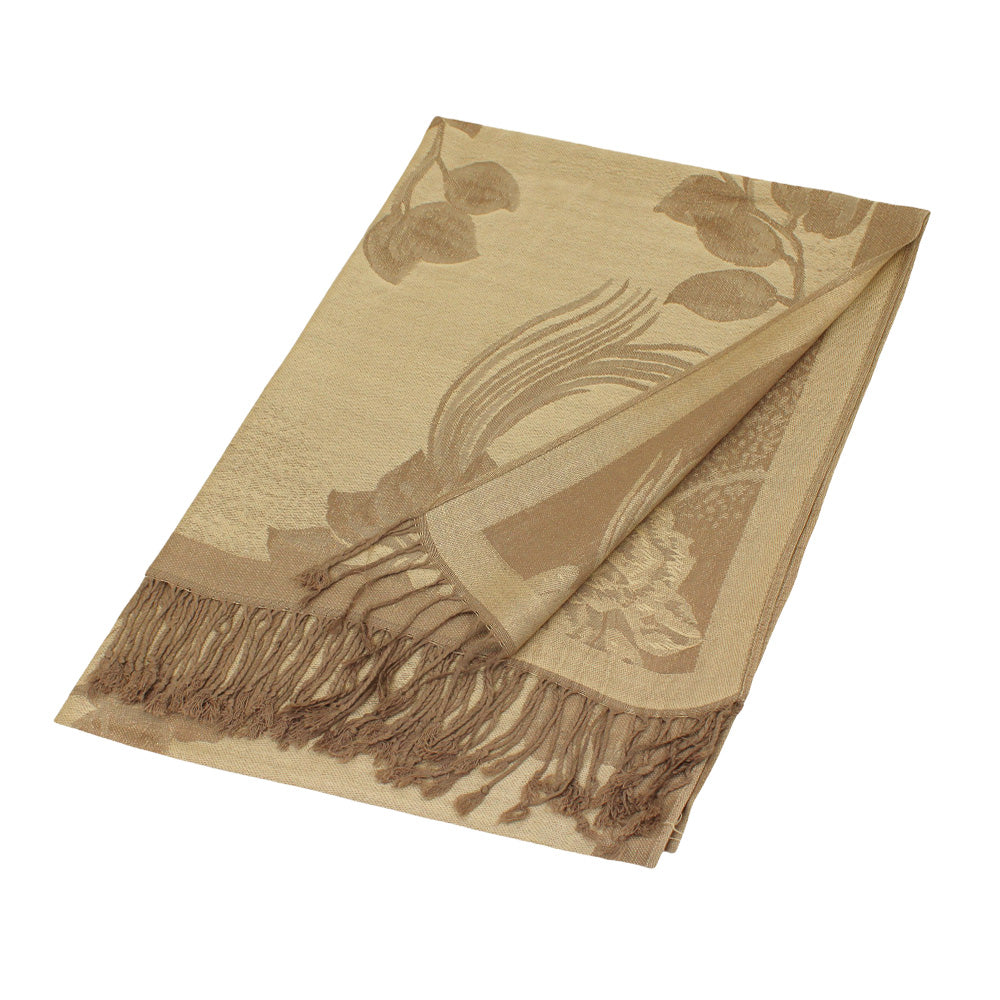 iLLASPARKZ Rose Floral Pashmina Reversible Scarf Shawl