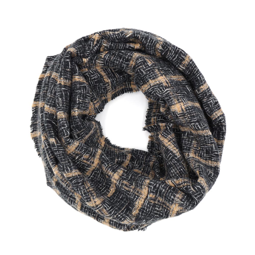 iLLASPARKZ Plaid Check Infinity Scarf