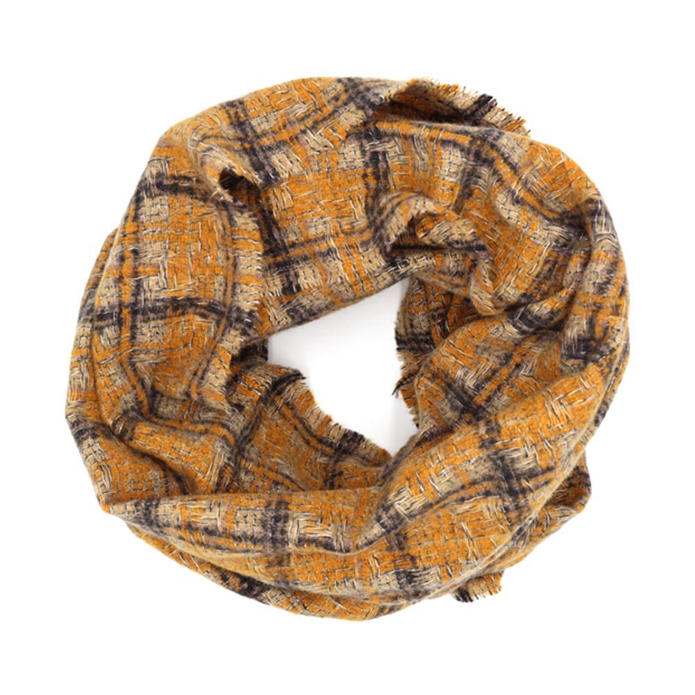 iLLASPARKZ Plaid Check Infinity Scarf