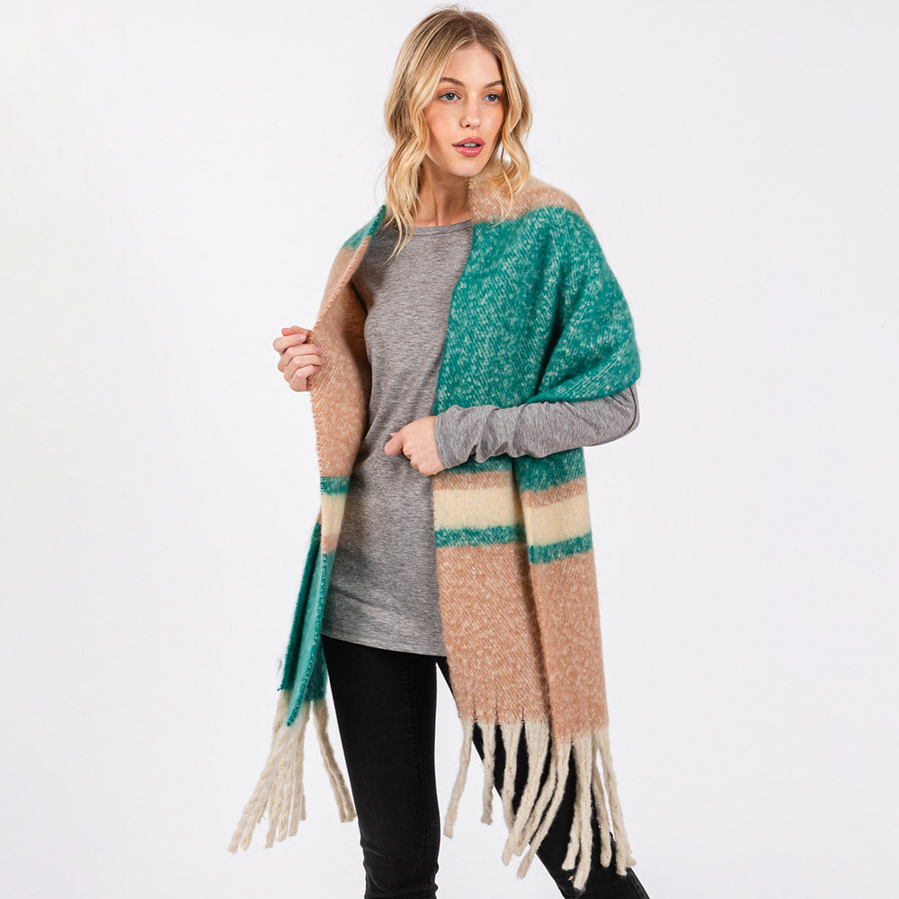 iLLASPARKZ Multi Color Stripe Scarf