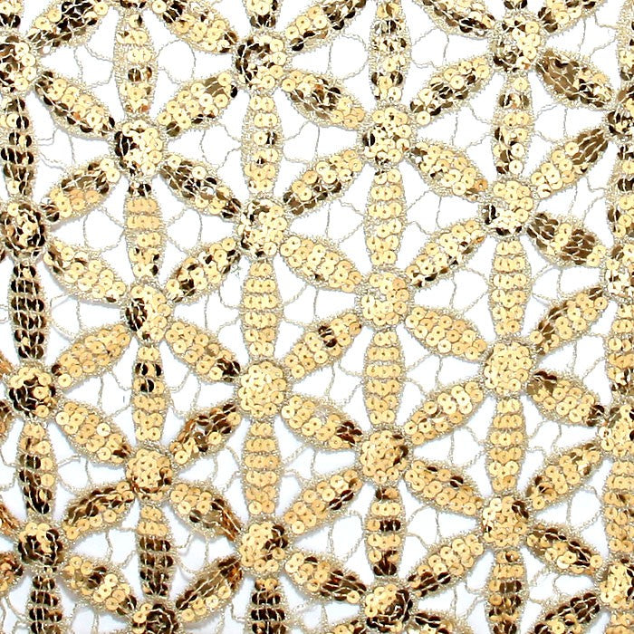 iLLASPARKZ Flower Pattern Sequin Scarf