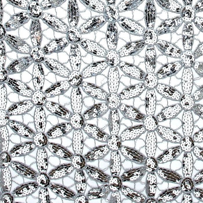iLLASPARKZ Flower Pattern Sequin Scarf