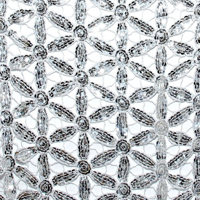iLLASPARKZ Flower Pattern Sequin Scarf