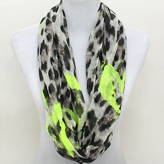 iLLASPARKZ Leopard Print Polyester Infinity Spring Scarf