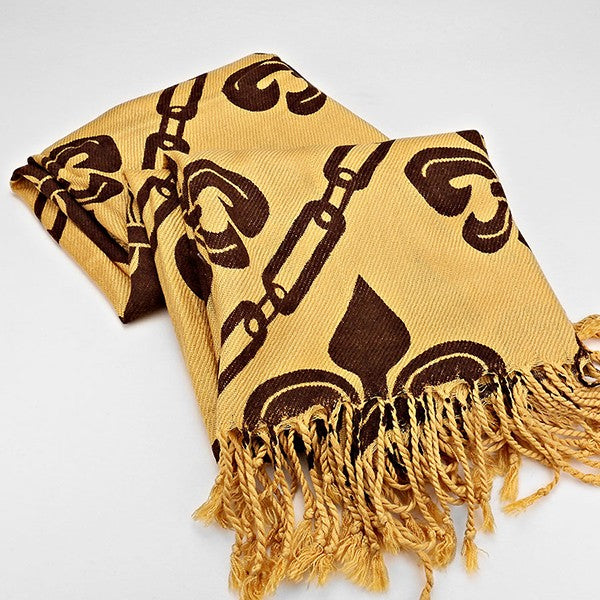 iLLASPARKZ Fleur de Lis Viscose Scarf