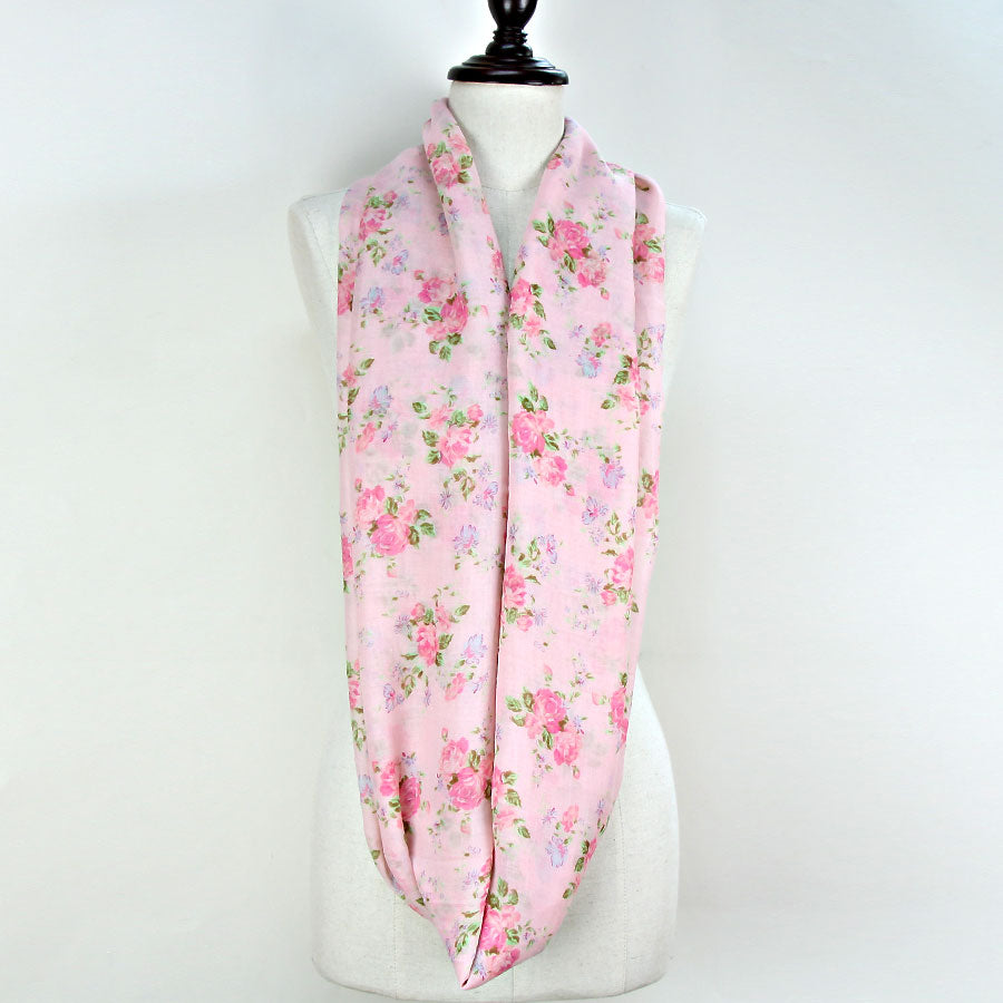 iLLASPARKZ Spring Flower Polyester Infinity Scarf