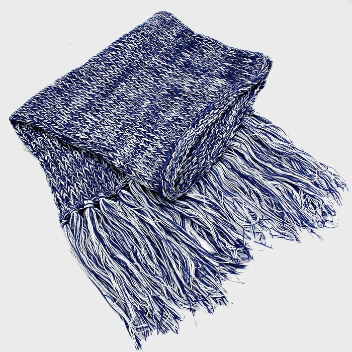 iLLASPARKZ Fringe Drop Two Tone Knit Snood Scarf