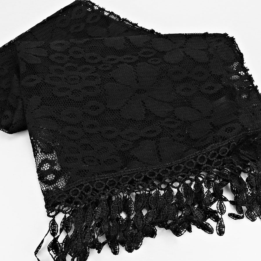 iLLASPARKZ Laced Flower Print Polyester Scarf