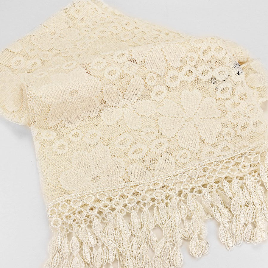 iLLASPARKZ Laced Flower Print Polyester Scarf