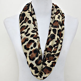 iLLASPARKZ Leopard Polyester Infinity Spring Scarf