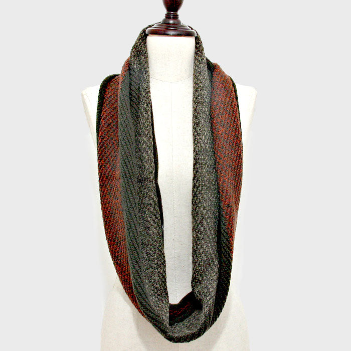 iLLASPARKZ Two Tone Knit Infinity Scarf