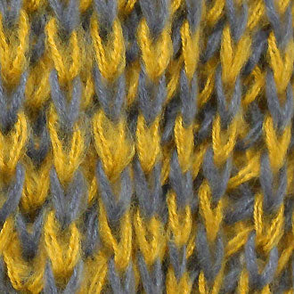 iLLASPARKZ Two Tone Knit Striped Fringe Oblong Scarf
