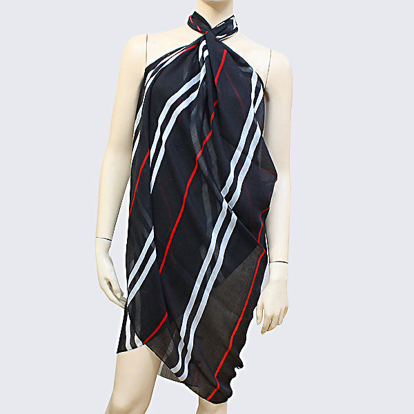 iLLASPARKZ Striped Polyester Pareo/ Spring Scarf
