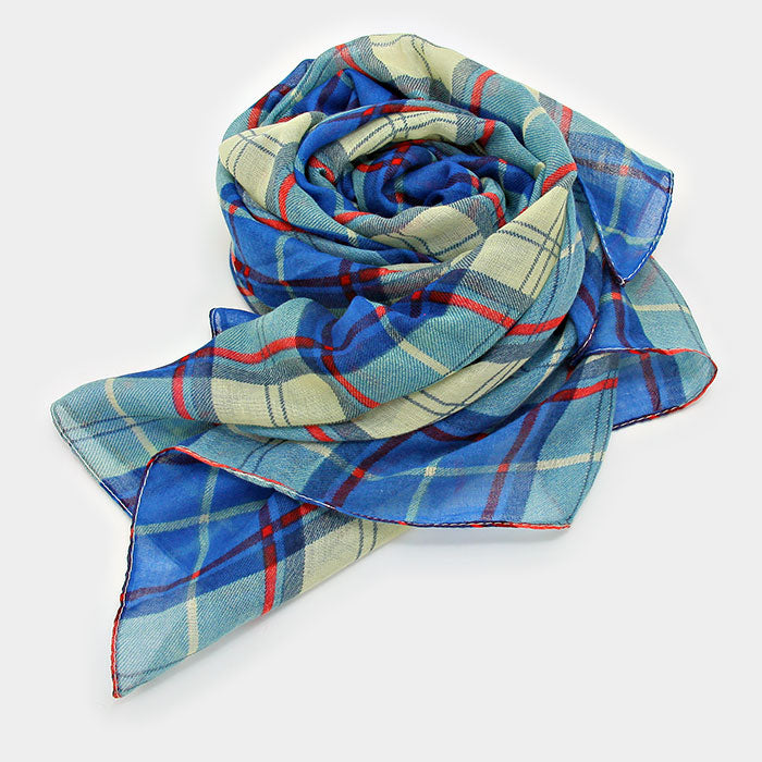 iLLASPARKZ Plaid Check Scarf
