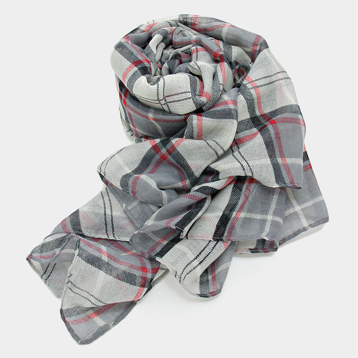 iLLASPARKZ Plaid Check Scarf