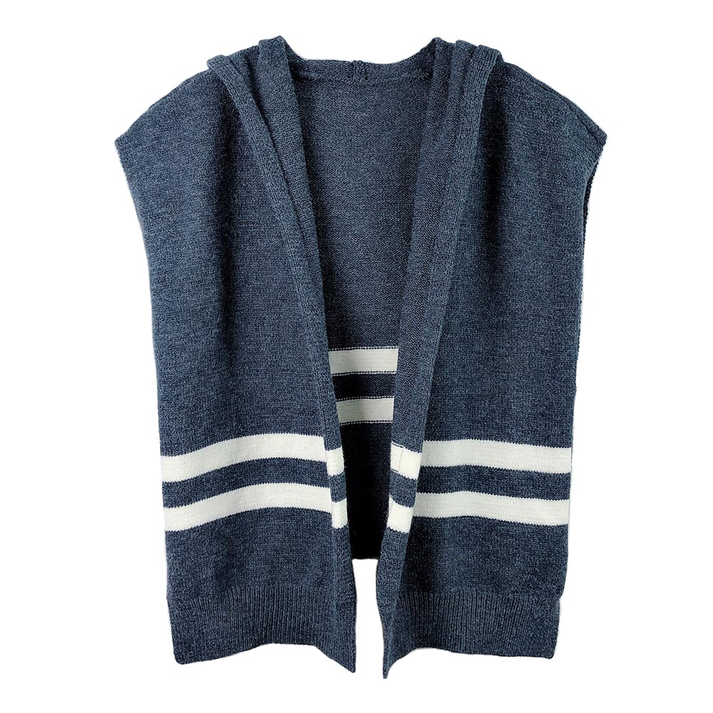 iLLASPARKZ Stripe Knit Hoodie Sweater Scarf