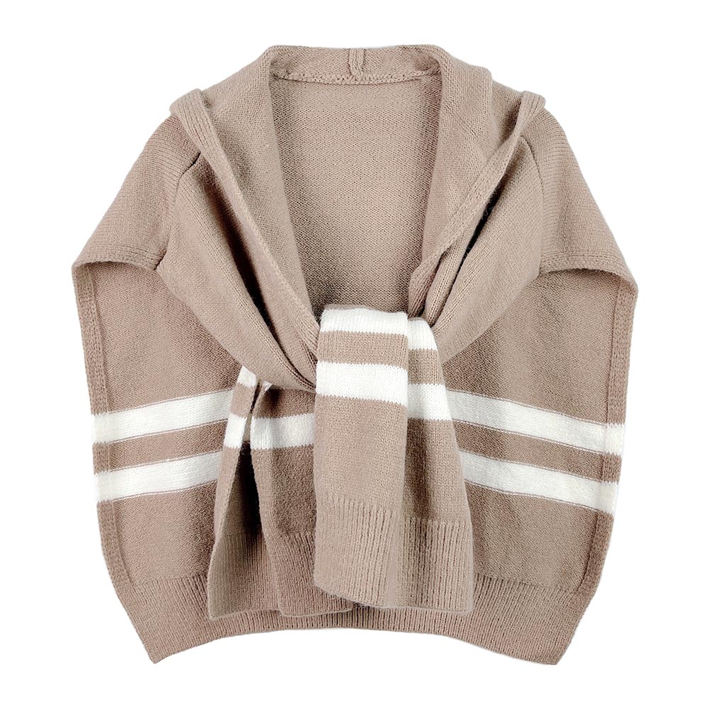 iLLASPARKZ Stripe Knit Hoodie Sweater Scarf