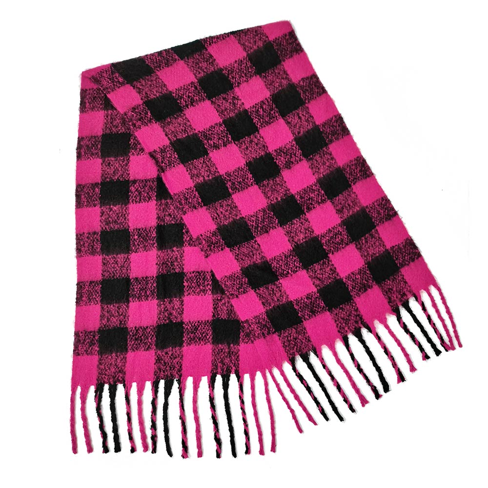 iLLASPARKZ Buffalo Check Patterned Cozy Oblong Scarf