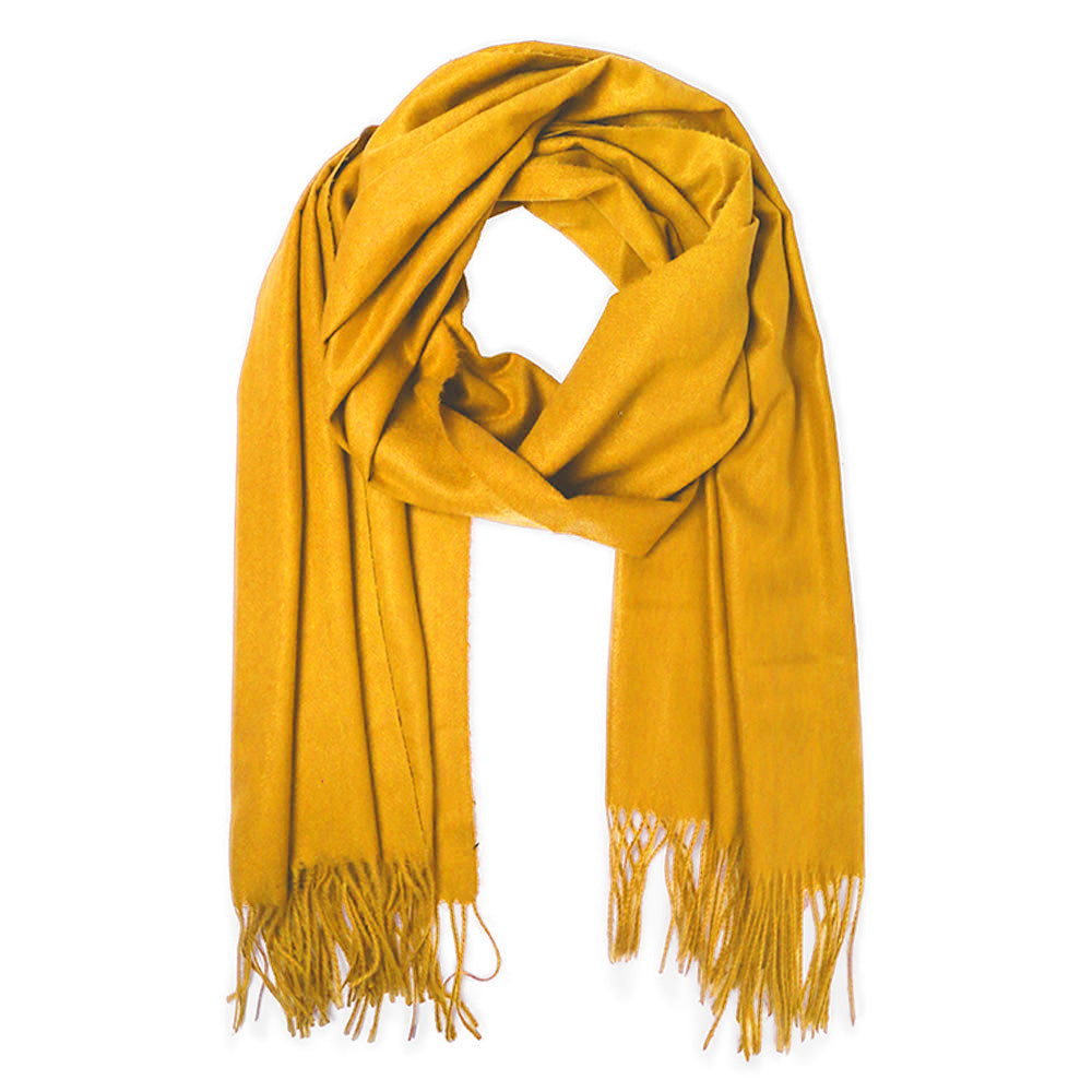 iLLASPARKZ Solid Cozy Scarf with Fringe