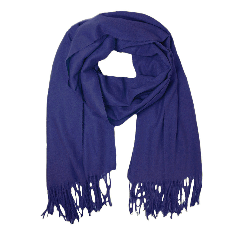 iLLASPARKZ Solid Cozy Scarf with Fringe