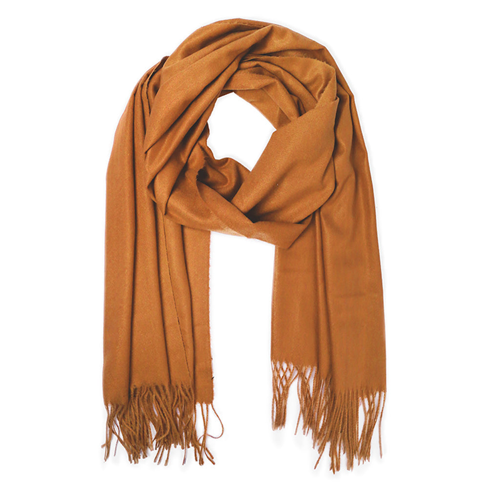 iLLASPARKZ Solid Cozy Scarf with Fringe